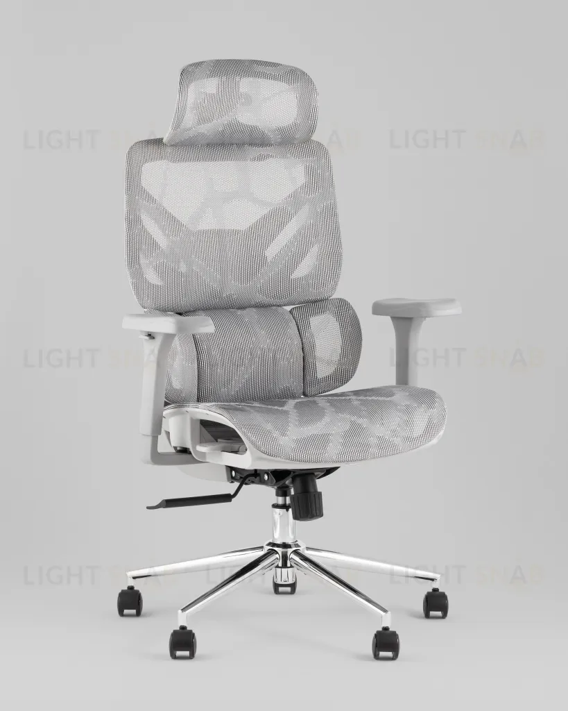 Кресло офисное TopChairs Structo серая сетка УТ000042056