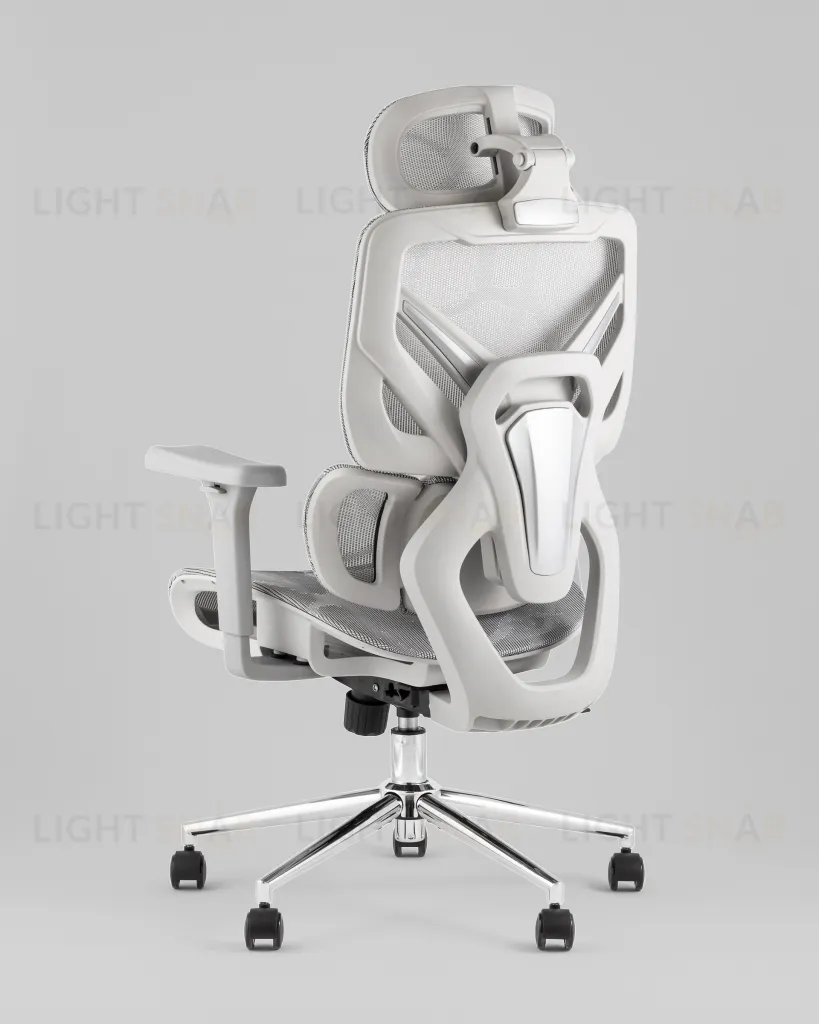 Кресло офисное TopChairs Structo серая сетка УТ000042056