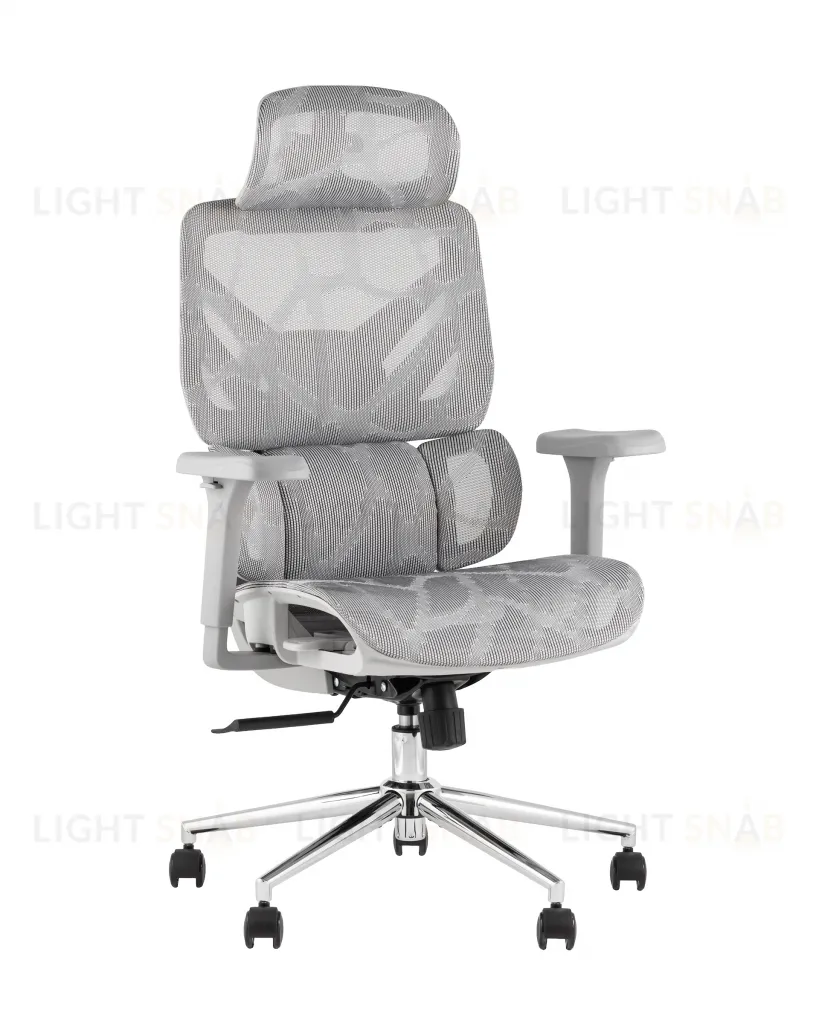Кресло офисное TopChairs Structo серая сетка УТ000042056