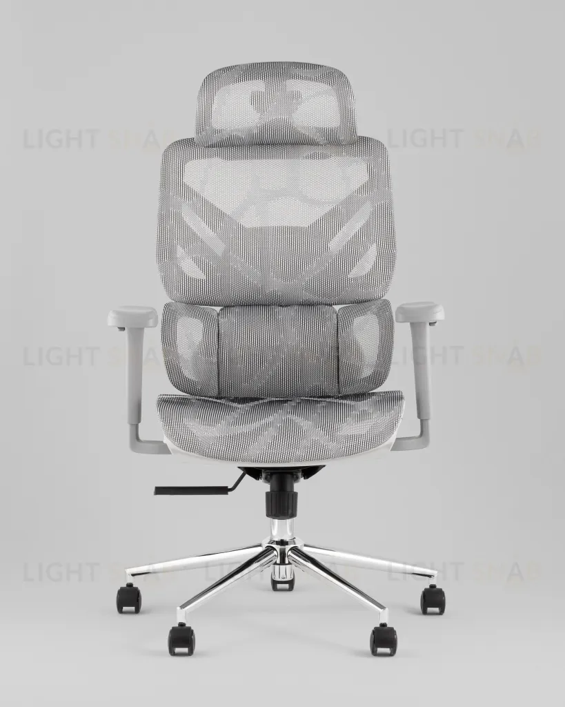 Кресло офисное TopChairs Structo серая сетка УТ000042056