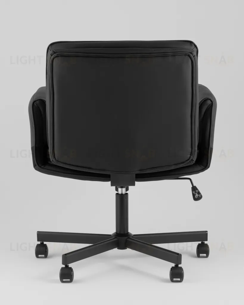 Кресло офисное TopChairs Foldo с откидными подлокотниками черное УТ000042107