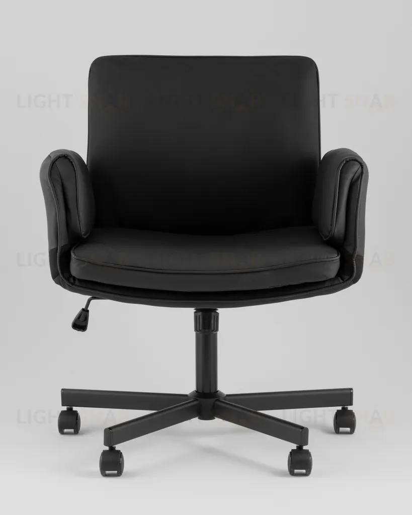 Кресло офисное TopChairs Foldo с откидными подлокотниками черное УТ000042107
