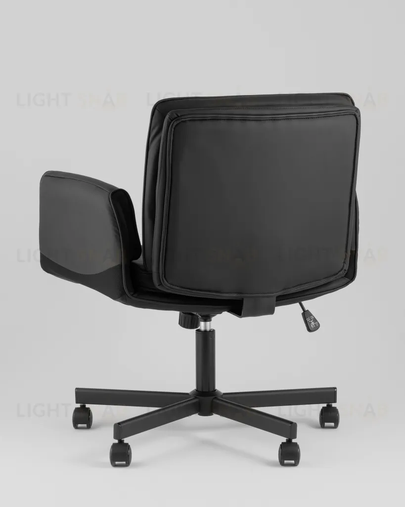 Кресло офисное TopChairs Foldo с откидными подлокотниками черное УТ000042107