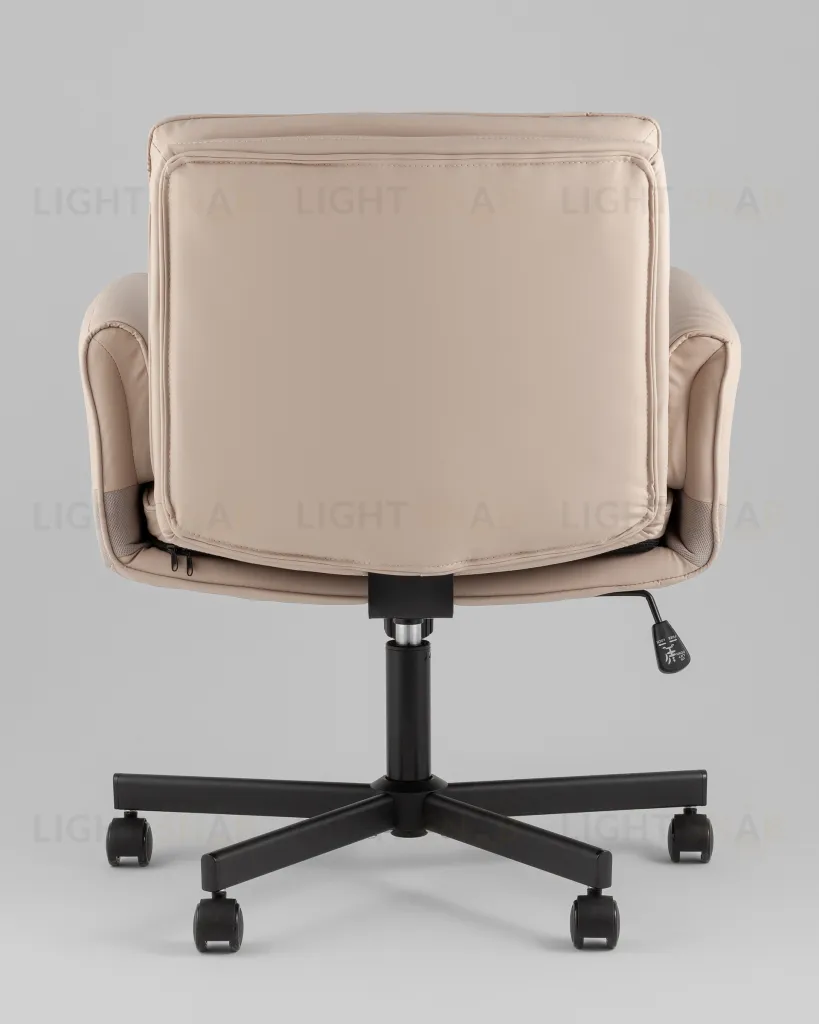 Кресло офисное TopChairs Foldo с откидными подлокотниками бежевое УТ000042106