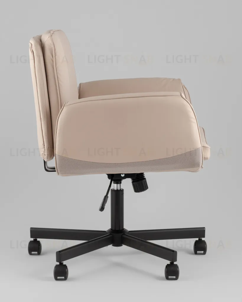 Кресло офисное TopChairs Foldo с откидными подлокотниками бежевое УТ000042106