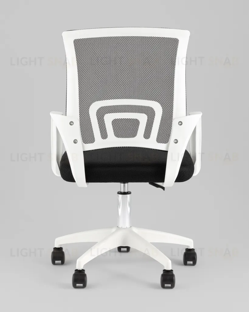 Кресло офисное TopChairs Simple SN черный пластик белый УТ000042082