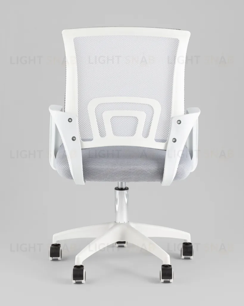 Кресло офисное TopChairs Simple SN серый пластик белый УТ000042081