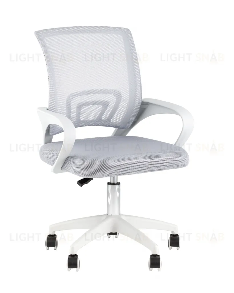 Кресло офисное TopChairs Simple SN серый пластик белый УТ000042081