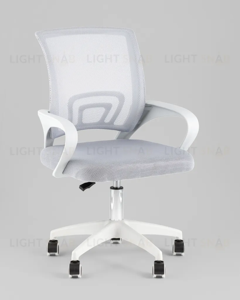 Кресло офисное TopChairs Simple SN серый пластик белый УТ000042081