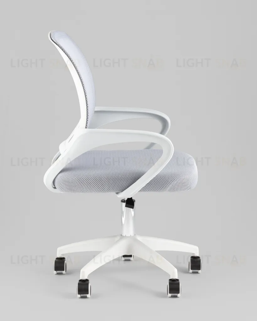 Кресло офисное TopChairs Simple SN серый пластик белый УТ000042081