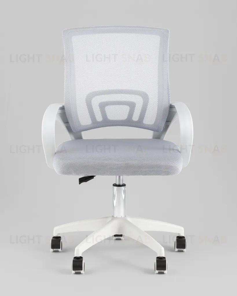 Кресло офисное TopChairs Simple SN серый пластик белый УТ000042081