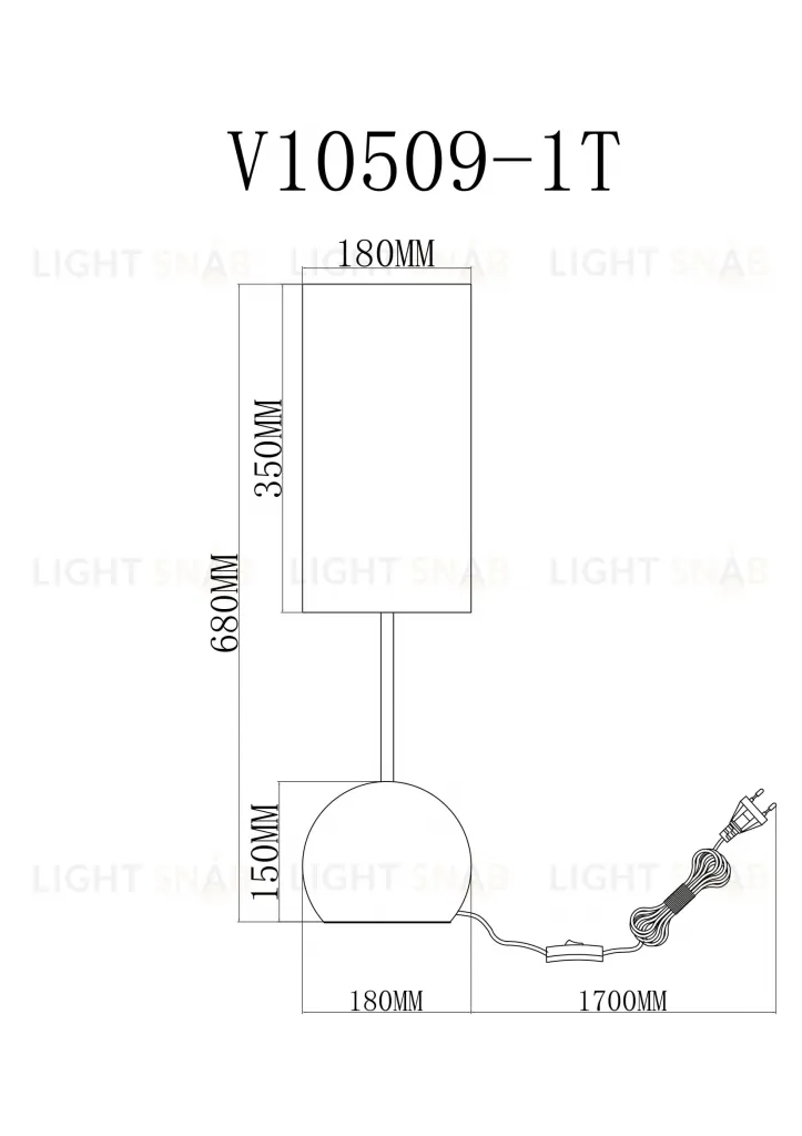 Лампа настольная Moderli V11589-1T Flint УТ000040427