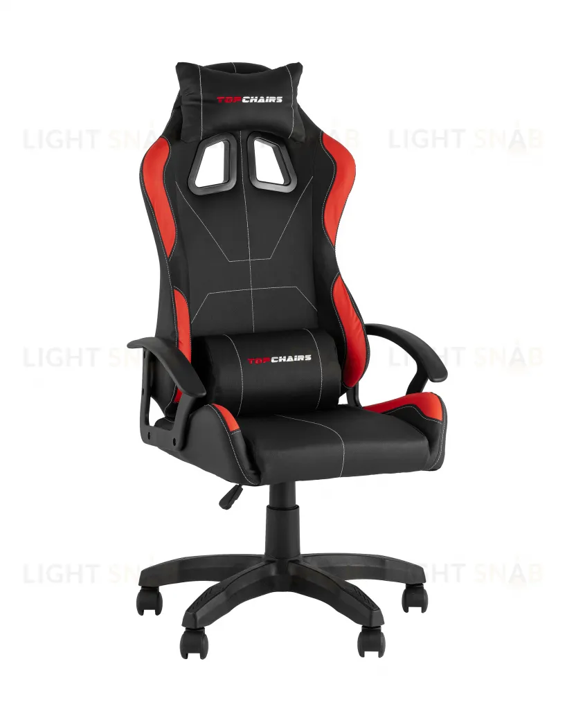 Кресло спортивное TopChairs Wyvern черно-красный УТ000039486