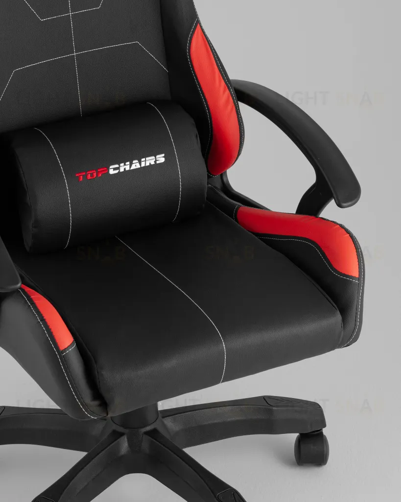 Кресло спортивное TopChairs Wyvern черно-красный УТ000039486