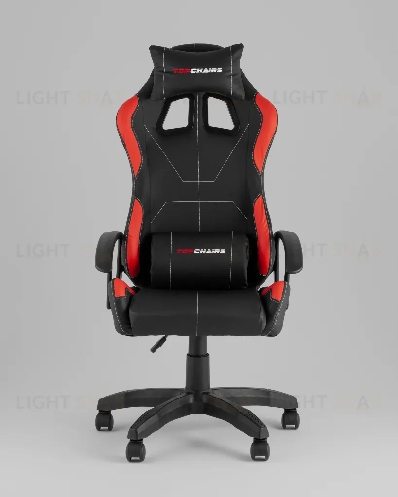 Кресло спортивное TopChairs Wyvern черно-красный УТ000039486