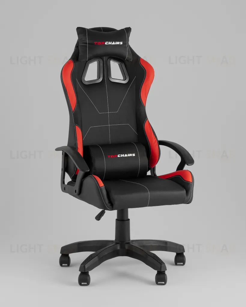 Кресло спортивное TopChairs Wyvern черно-красный УТ000039486