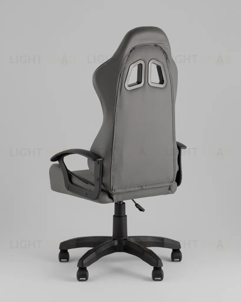 Кресло спортивное TopChairs Wyvern серо-черный УТ000039485