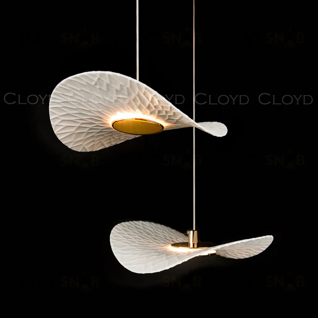  Подвесной светильник Cloyd FLOPPY P1 / Ø20 см - керамика - золото (арт.12501)  12501
