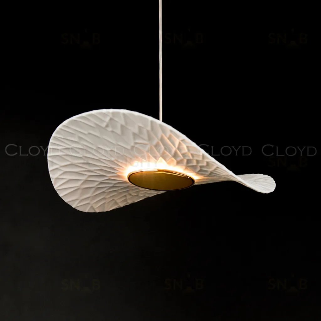  Подвесной светильник Cloyd FLOPPY P1 / Ø20 см - керамика - золото (арт.12501)  12501