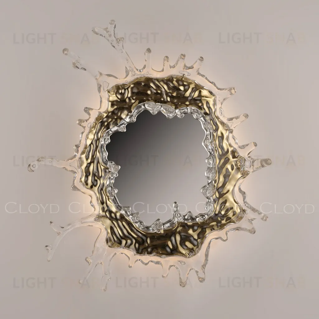  Зеркало Cloyd EVOKE-B Mirror / выс. 78 см - золото (арт.50151)  50151