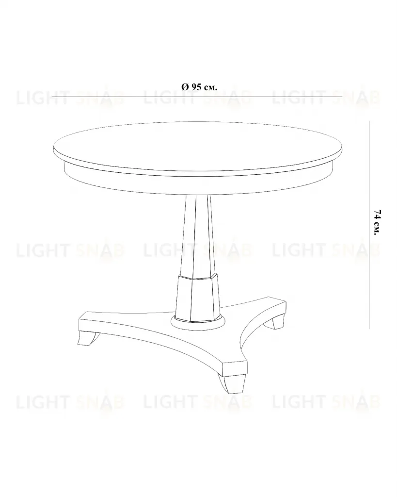 Чёрный обеденный стол из дуба "Парма" LHFDT1197HLN black oak