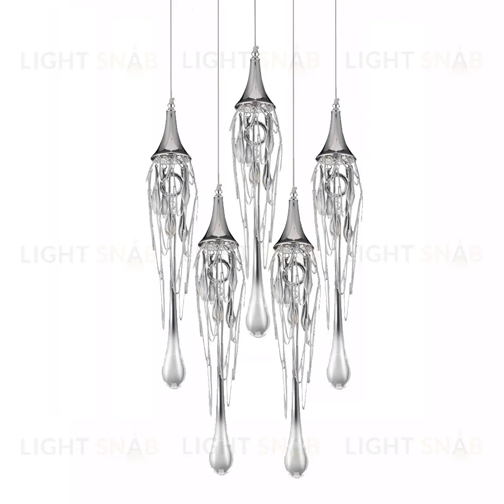Подвесной светильник Goddess Tears 5R chrome P68009L-5/R chrome
