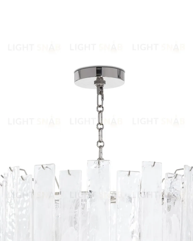 Серебряная люстра "Рейнар" JJ10211-8D polished nickel
