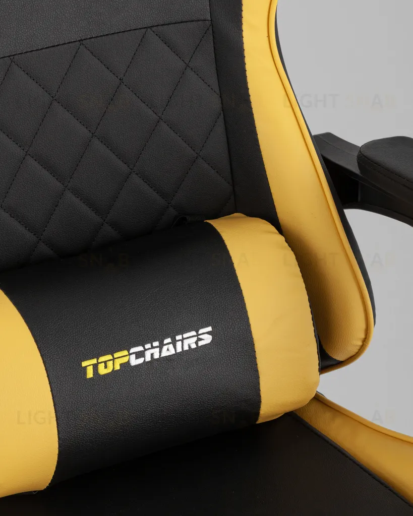 Кресло спортивное TopChairs MG-7043 черно-жёлтый УТ000042699