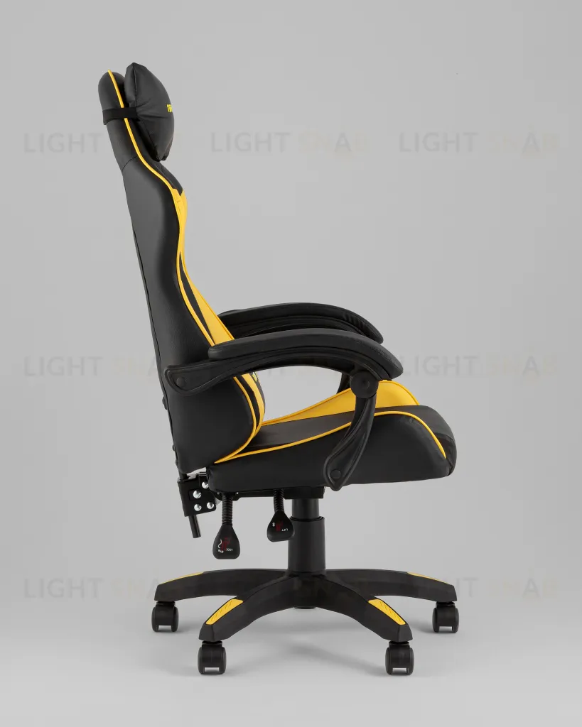Кресло спортивное TopChairs MG-7043 черно-жёлтый УТ000042699