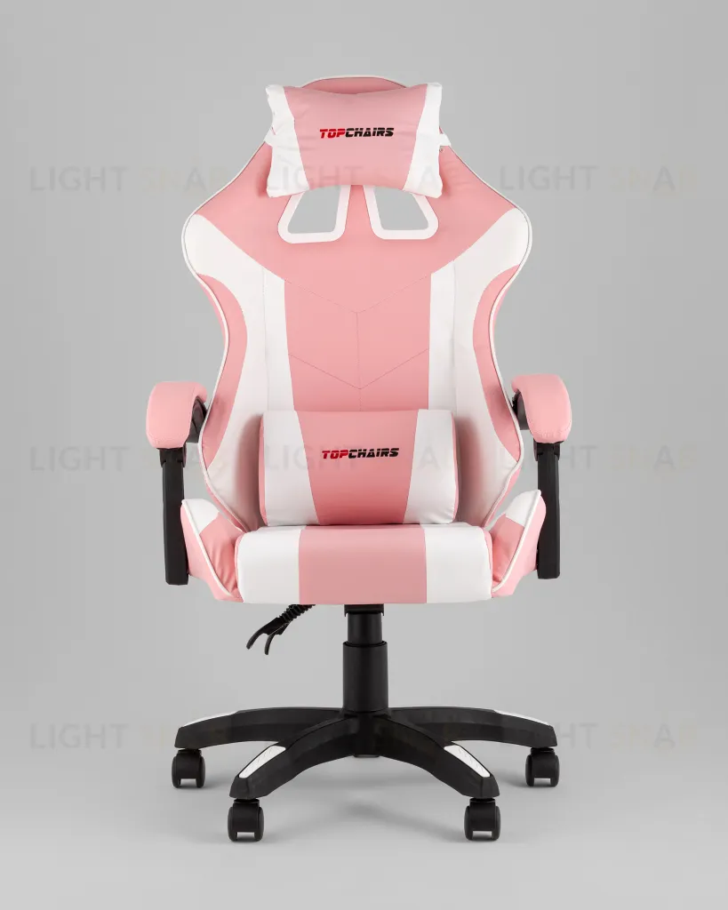Кресло спортивное TopChairs MG-7035 розово-белый УТ000042700