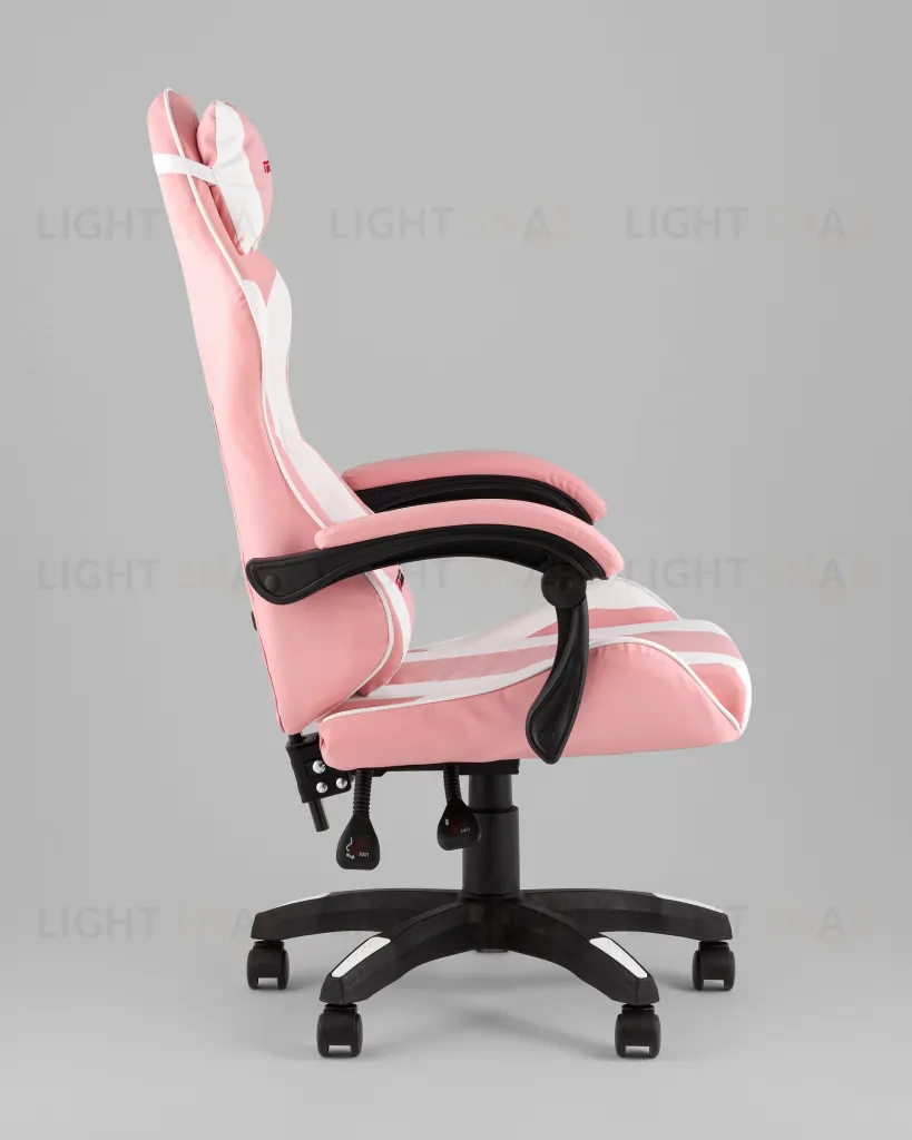 Кресло спортивное TopChairs MG-7035 розово-белый УТ000042700