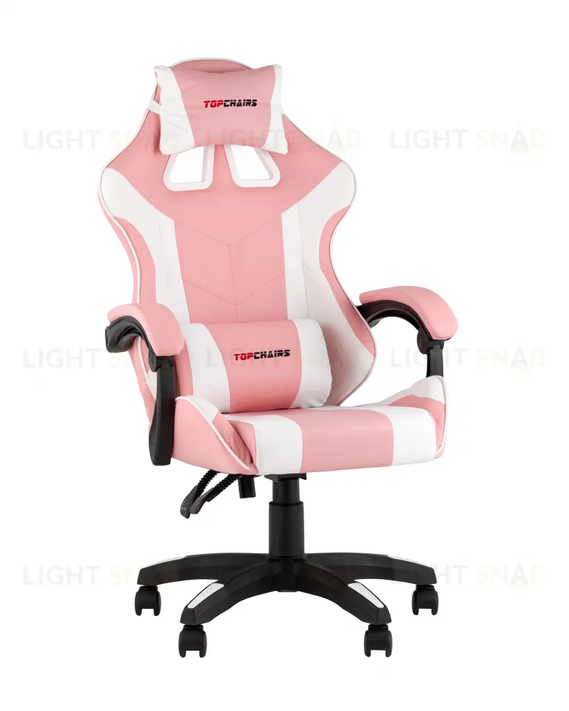 Кресло спортивное TopChairs MG-7035 розово-белый УТ000042700