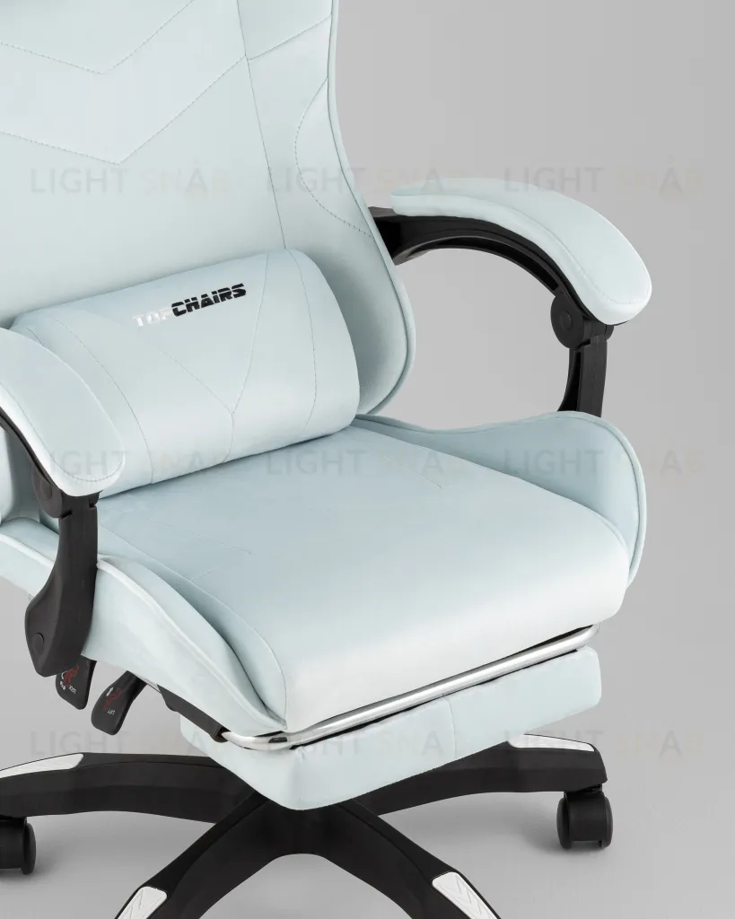 Кресло спортивное TopChairs MG-7019 велюр светло-голубой УТ000042695
