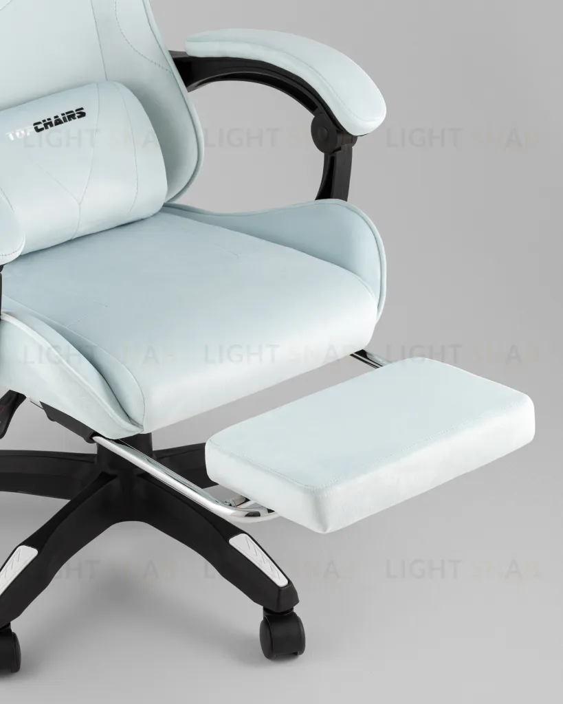 Кресло спортивное TopChairs MG-7019 велюр светло-голубой УТ000042695