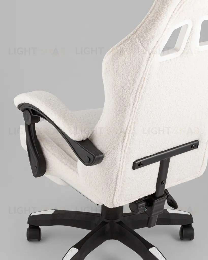 Кресло спортивное TopChairs MG-7019 букле белый УТ000042693