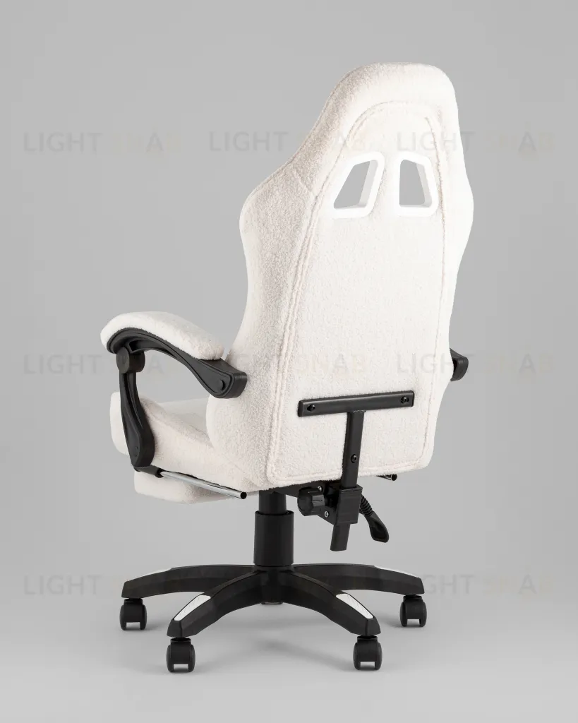 Кресло спортивное TopChairs MG-7019 букле белый УТ000042693