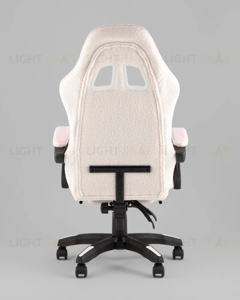 Кресло спортивное TopChairs MG-7019 букле бело-розовый УТ000042694