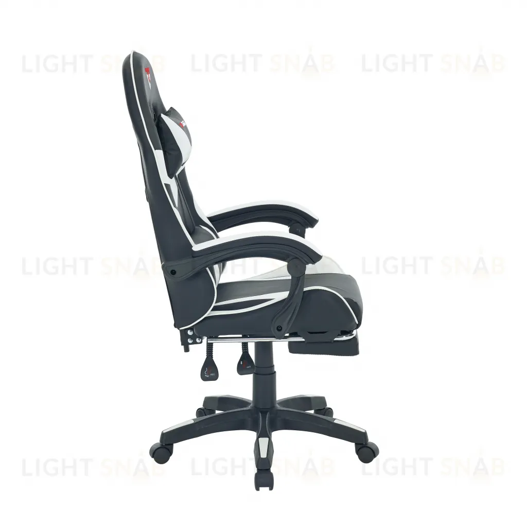 Кресло спортивное TopChairs MG-7019 черно-белый УТ000042692