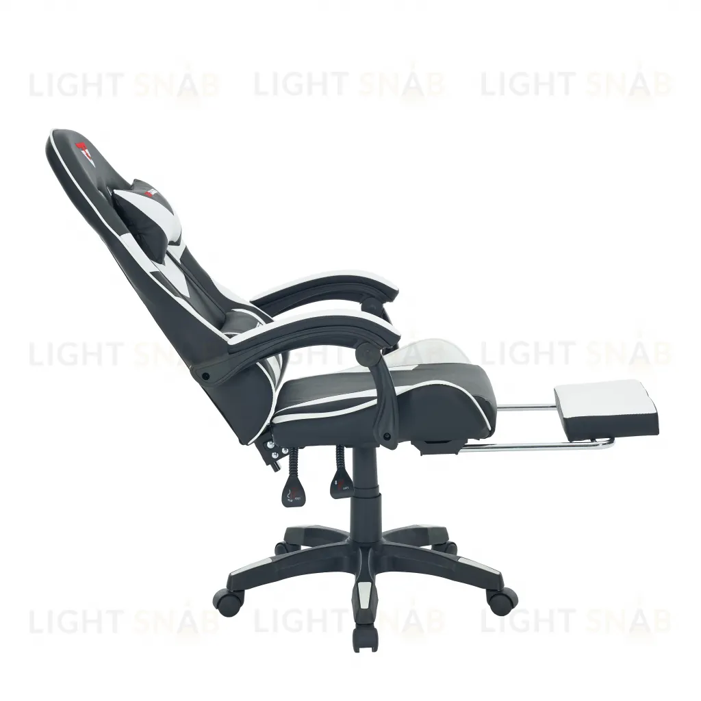Кресло спортивное TopChairs MG-7019 черно-белый УТ000042692