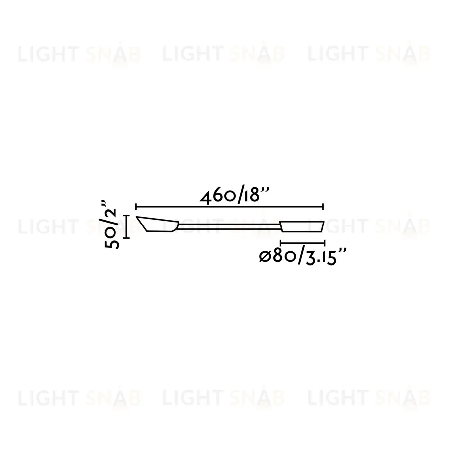Бра черное Boken 3W LED 3000K 059377