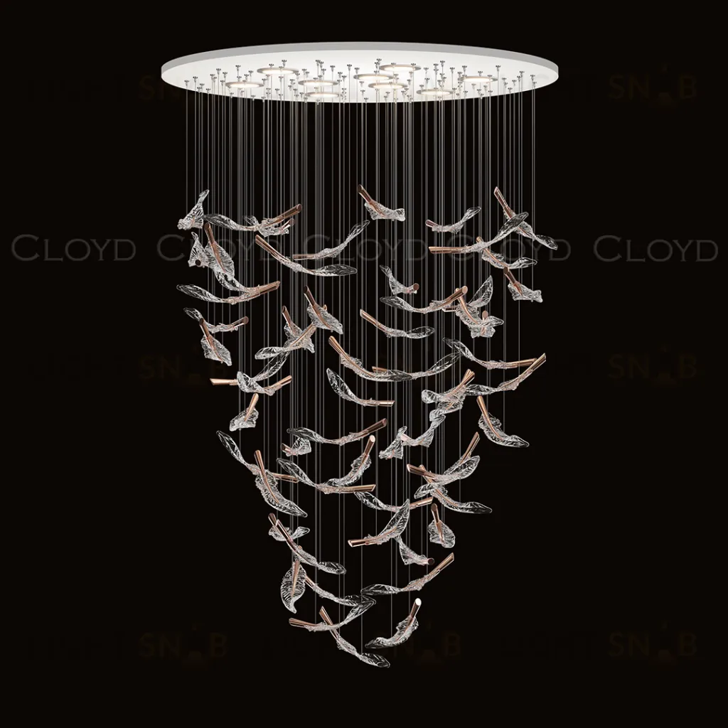  Декоративная композиция Cloyd AERIA 1686 S60 / Ø80 см - с потолочной чашей - белый (арт.60018)  60018
