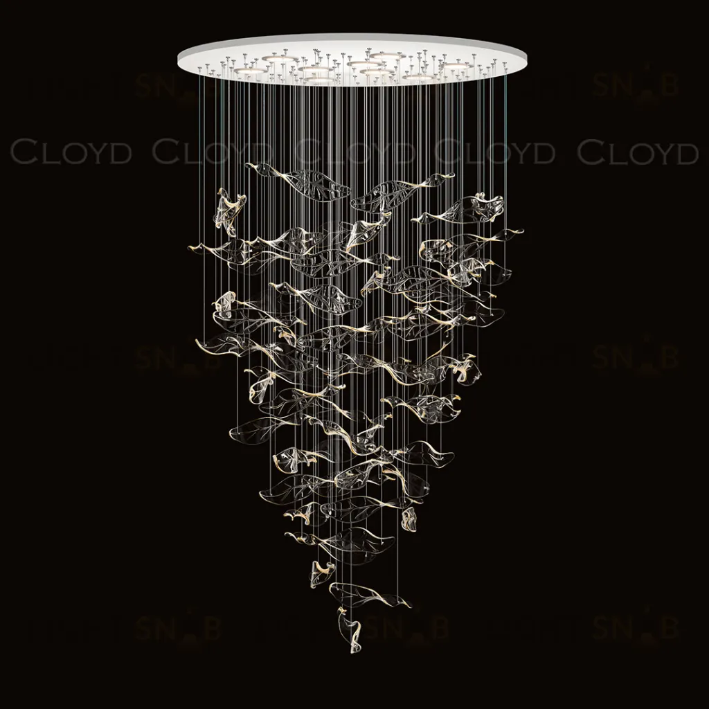  Декоративная композиция Cloyd AERIA 1715 S60 / Ø80 см - с потолочной чашей - белый (арт.60019)  60019
