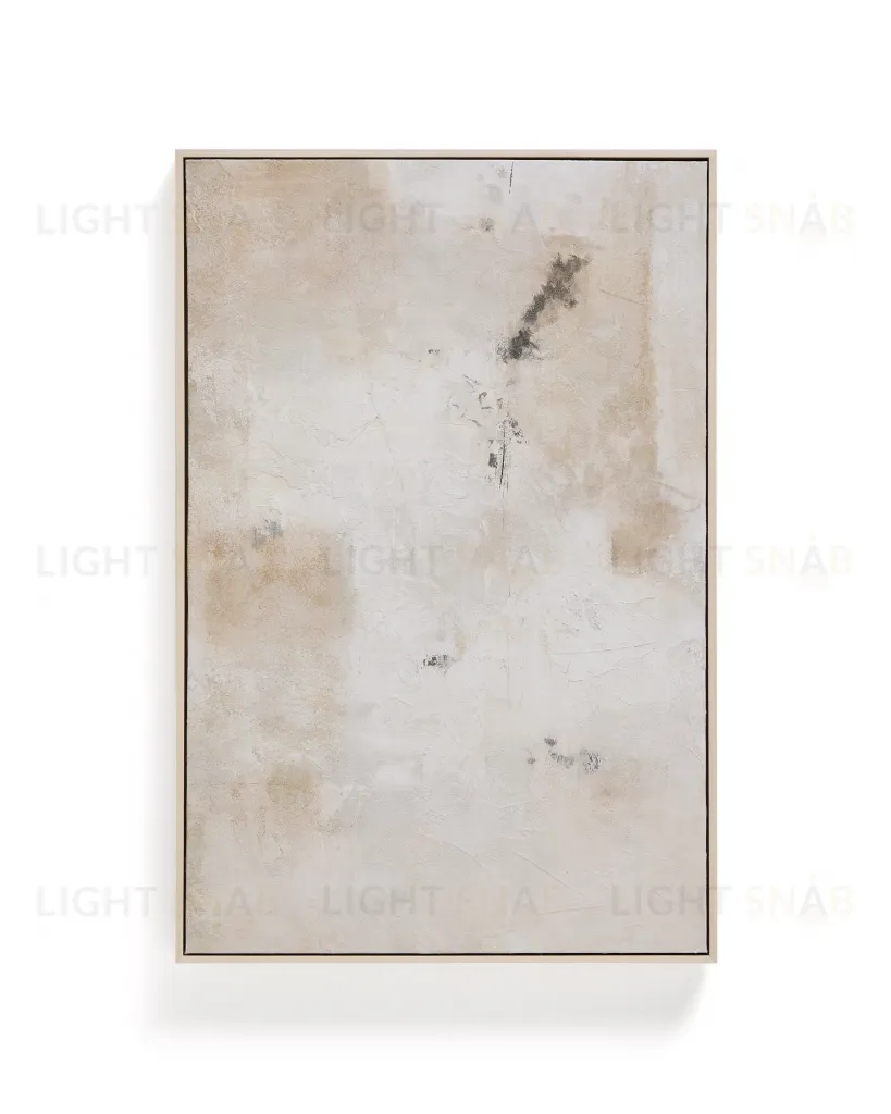 Абстрактная картина Selnar бежевая 60 x 90 см 424907
