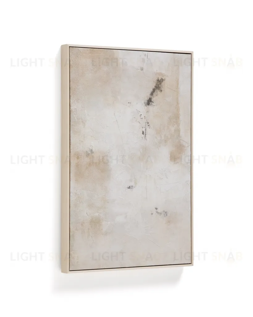 Абстрактная картина Selnar бежевая 60 x 90 см 424907