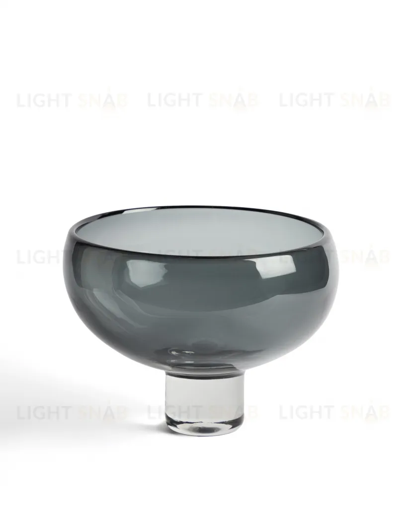Ваза Sirau из серого стекла, диаметр 29,8 см 481845