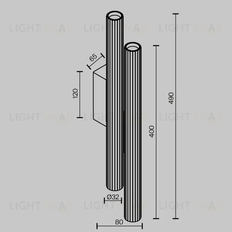 Бра Maytoni C082WL-24W2.7K-B 
