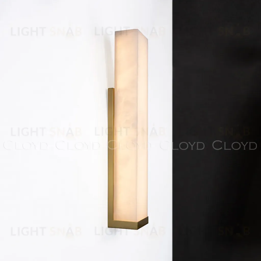  Бра Cloyd ISOKRAT-C W1 / выс. 50 см - алебастр - латунь (арт.20805)  20805