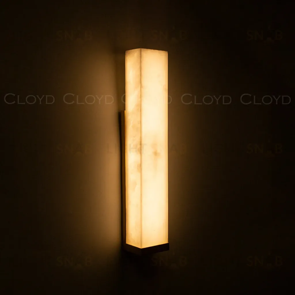  Бра Cloyd ISOKRAT-C W1 / выс. 50 см - алебастр - латунь (арт.20805)  20805