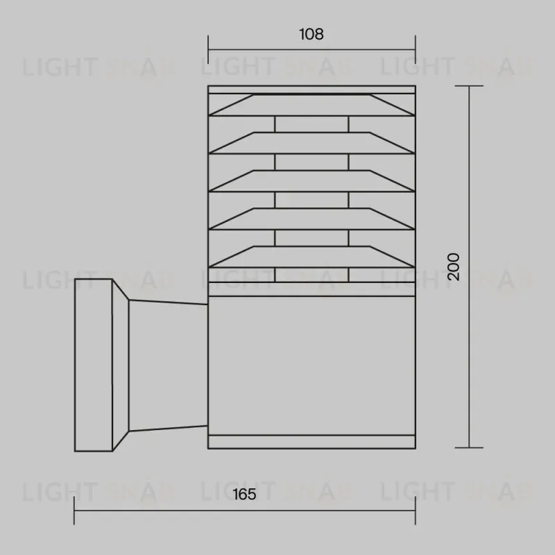 Светильник настенный Maytoni O576WL-01GR O576WL-01GR