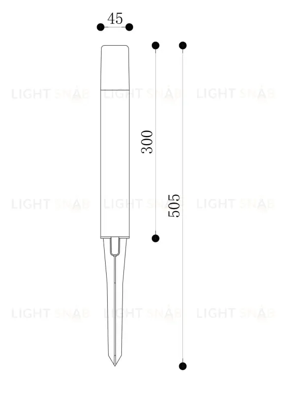 Грунтовый светильник Maytoni O416FL-L3B3K1 O416FL-L3B3K1